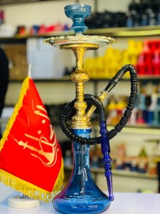 ست کامل قلیان برنجی قلم کاری کد 1008