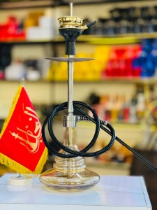 ست قلیان اسکای بدنه استیل نقره ای شیشه عسلی دارای شلنگ و سری سیلیکونی ست قلیان اسکای بدنه استیل نقره ای شیشه عسلی کد SK109