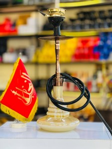 ست قلیان اسکای بدنه استیل رزگلد شیشه سنگی دارای شلنگ و سری سیلیکونی ست قلیان اسکای بدنه استیل رزگلد شیشه سنگی کد SK113