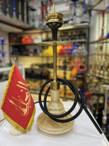 ست قلیان اسکای بدنه استیل طلایی مات شیشه سنگی دارای شلنگ و سری سیلیکونی ست قلیان اسکای بدنه استیل طلایی مات شیشه سنگی کد SK115