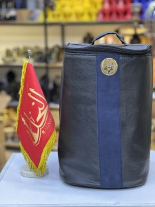 کیف قلیان ضربه گیردار لاین کینگ سایز بزرگ مشکی درجه2 bg117