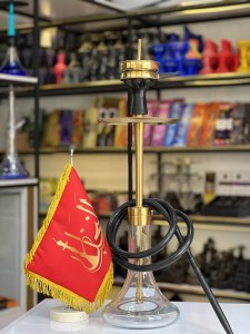 ست قلیان کرنو بدنه طلایی مات شیشه شفاف دارای شلنگ و سری سیلیکونی ست قلیان کرنو بدنه طلایی مات شیشه شفاف کد KE111