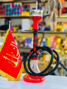 ست قلیان مینی پورش دیزاین بدنه مشکی قرمز شیشه شفاف ته قرمز دارای شلنگ و سری سیلیکونی ست قلیان مینی پورش دیزاین بدنه مشکی قرمز شیشه شفاف ته قرمز کد P106