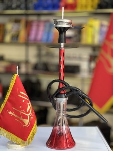 ست قلیان DH بدنه استیل قرمز شیشه شفاف قرمز دارای شلنگ و سری سیلیکونی ست قلیان DH بدنه استیل قرمز شیشه شفاف قرمز کد DH129