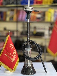 ست قلیان DH بدنه استیل مشکی شیشه شفاف مشکی دارای شلنگ و سری سیلیکونی ست قلیان DH بدنه استیل مشکی شیشه شفاف مشکی کد DH131
