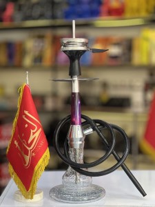 ست قلیان یوتو بدنه رزین شیشه شبرنگ کد YT103