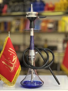 ست قلیان یوتو بدنه رزین شیشه شفاف دارای شلنگ و سری سیلیکونی ست قلیان یوتو بدنه رزین شیشه شفاف کد YT104