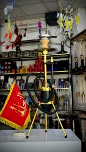 ست قلیان SHISHABUCKS بدنه استیل طلایی فانتزی کد SH100