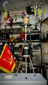 ست قلیان SHISHABUCKS بدنه استیل نقره ای فانتزی کد SH101