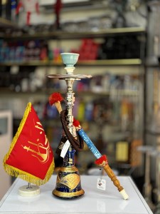 ست کامل قلیان تنه برنجی کد 1027