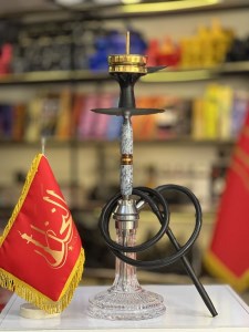 ست قلیان DH بدنه رزین شیشه کریستال کد DH136