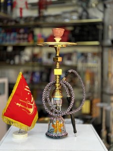 ست کامل قلیان تنه برنجی کد 1030