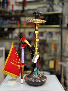 ست کامل قلیان تنه برنجی کد 1032