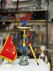 ست کامل قلیان تنه برنجی کد 1036