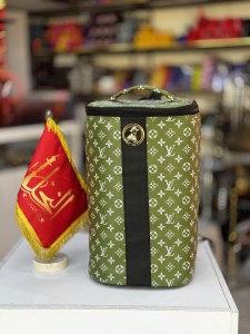 کیف قلیان ضربه گیردار دایی حسین درجه 1 سایز بزرگ سبز BG122