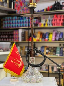 ست قلیان اسکای بدنه رز گلد شیشه کریستال کد SK116