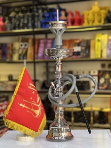 ست قلیان الجمیرا بدنه زاماک نقره ای کد AL100