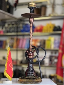 ست قلیان لاین کینگ بدنه تمام شیار سوپاپ دار شیره گیر دار نسکافه ای شیشه ابروبادی کد LA112