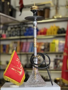 ست قلیان لاین کینگ بدنه تمام شیار سوپاپ دار شیره گیر دار نقره ای طلایی شیشه کریستال شفاف دارای شلنگ و سری سیلیکونی ست قلیان لاین کینگ بدنه تمام شیار سوپاپ دار شیره گیر دار نقره ای طلایی شیشه کریستال شفاف کد LA122