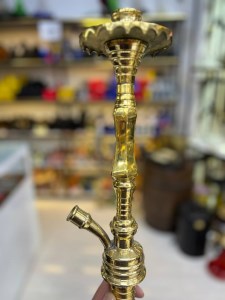 بدنه (تنه) برنجی قلیان شمش رضا ترک زرد 30 سانتی اورجینال با کیفیت بدنه (تنه) برنجی قلیان شمش رضا ترک زرد 30 سانتی کد BE142
