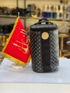 کیف قلیان ضربه گیردار لاین کینگ سایز کوچک طرح لویی ویتون مشکی کد BG112