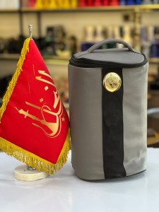 کیف قلیان ضربه گیردار لاین کینگ سایز کوچک طوسی کد BG113