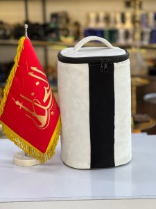 کیف قلیان ضربه گیردار لاین کینگ سایز کوچک سفید کد BG114