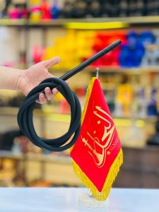 شلنگ کربن سیلیکون قلیان مشکی