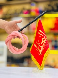 شلنگ کربن سیلیکون شب تاب قلیان صورتی