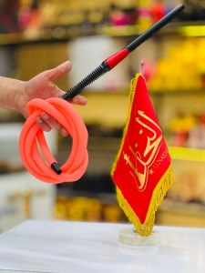 شلنگ کربن سیلیکون شب تاب قلیان صورتی جیغ