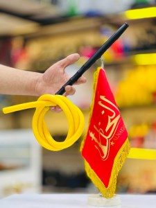 شلنگ سیلیکون قلیان زرد