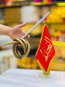 شلنگ سیلیکون قلیان بژ