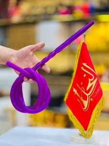 شلنگ سیلیکون قلیان بنفش