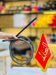 شلنگ کربن سیلیکون قلیان طوسی