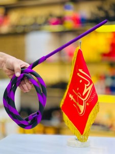 شلنگ کربن سیلیکون قلیان بنفش مشکی