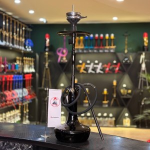 قلیان لاین کینگ بزرگ بدنه مشکی شیشه ساده مشکی کد LA105