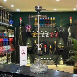 ست قلیان کرنو بزرگ کالیفرنیا بدنه نقره ای شیشه سه پله شفاف کد KE138 ست قلیان کرنو بزرگ کالیفرنیا بدنه نقره ای شیشه سه پله شفاف کد KE138