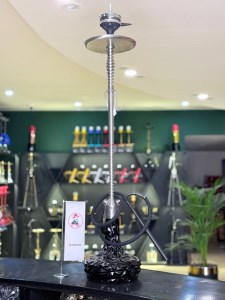 قلیان کرنو ایفل نیویورک بدنه نقره ای شیشه کریستال مسکی کد KE133