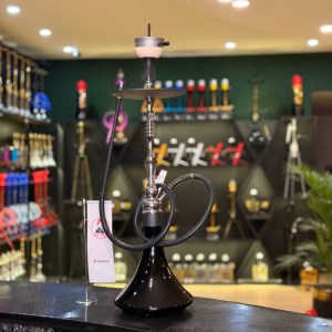 ست قلیان موسو بزرگ بدنه نقره ای شیشه خمره ای مشکی کد MO101 ست قلیان موسو بزرگ بدنه نقره ای شیشه خمره ای مشکی کد MO101