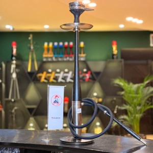 قلیان لاین کینگ بیس بالی بدنه مشکی نقره ای کد LA115