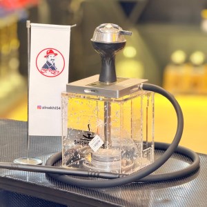 ست قلیان SHISHABUCKS مگنتی سایز بزرگ نقره ای ست قلیان SHISHABUCKS مگنتی سایز بزرگ نقره ای