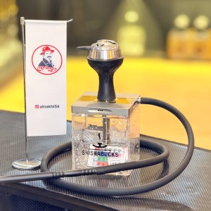 ست قلیان شیشا باکس مدل مگنتی مینی نقره ای SH102