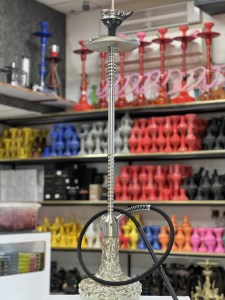 ست قلیان کرنو ایفل بدنه نقره ای شیشه ایس نسکافه ای کد KE 121
