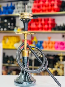 ست قلیان مسترپوک مینی بدنه مات شیشه جیوه ای ME104
