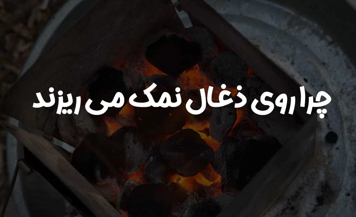 چرا-روی-ذغال-نمک-می-ریزند